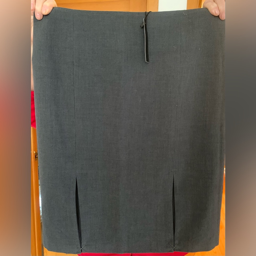 Isaac Mizrahi Dark Gray Pencil Skirt
